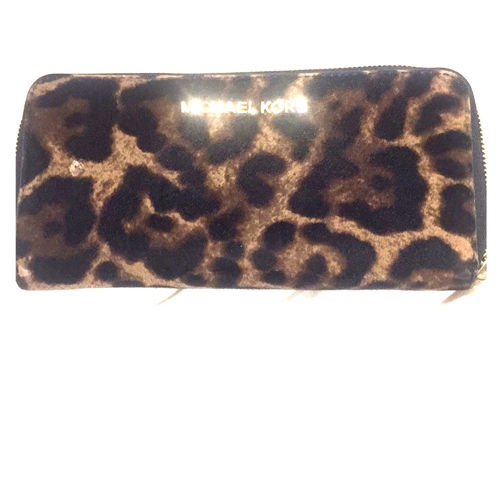 MK wallet cheetah print.